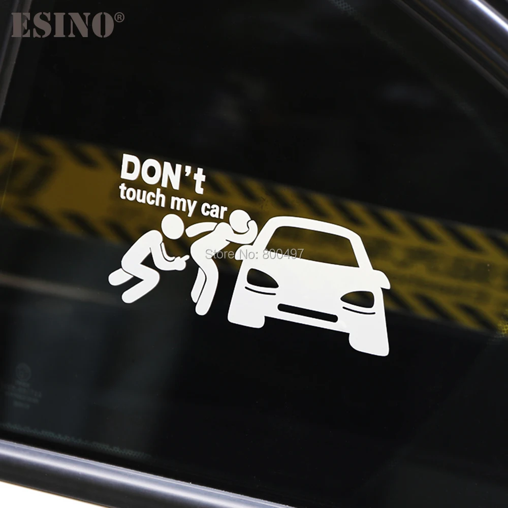 Car Styling Fashion Funny Decoration Car Accessory Don\'t Touch My Car Baby in Car Creative Reflective Stickers Car Body Decal