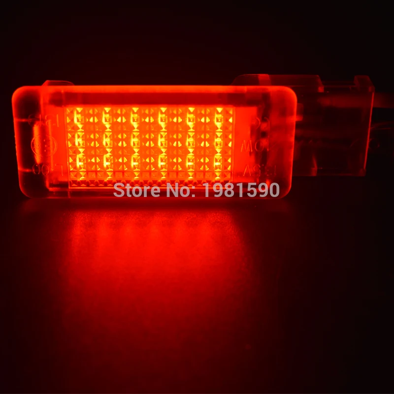 2PCS 18SMD LED footwell light For Skoda Octavia MK3 E5 2012-2017 White/RED/Blue No Error Car styling accessory