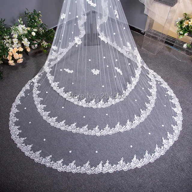 Elegant Wedding Veil Lange Bridal Veils Voor Bruid Met Kam Yxxl