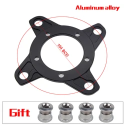 Guarnitura per bafang motore Dente Adattatore mid kit bicicletta Elettrica 104BCD 130BCD In lega di Alluminio Corona Anello Della Catena Adattatore