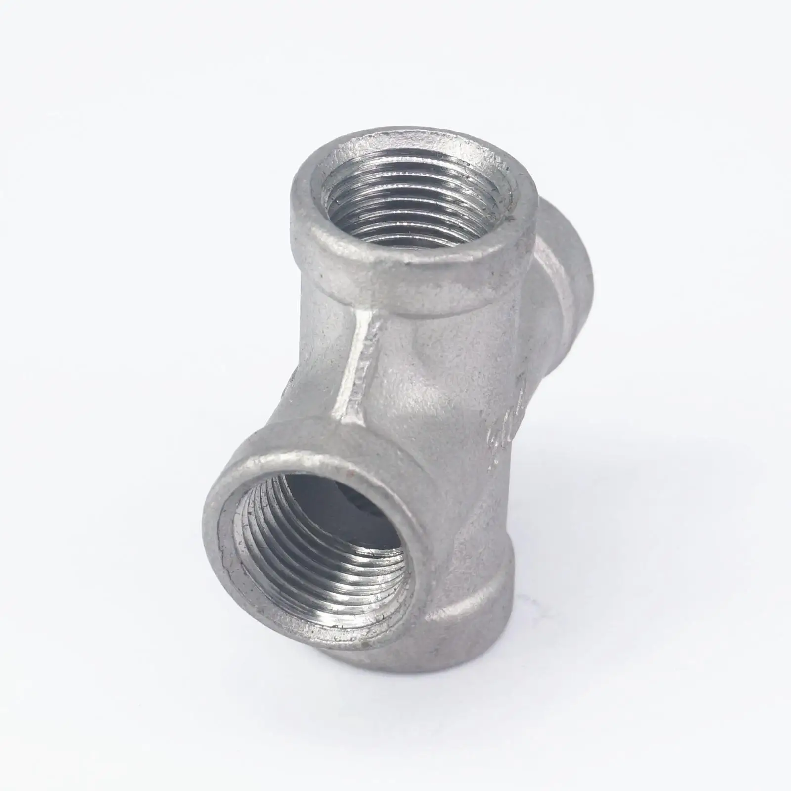 3/8 "Bsp 304 Rvs Cross 4 Manier Connector Pijp Water Olie Lucht