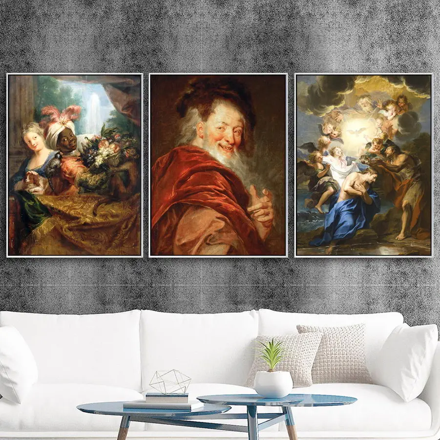 Home Decoration Poster Prints Wall Art Canvas Painting  Picture Posters Wall Pictures for Living Room Antoine Coypel