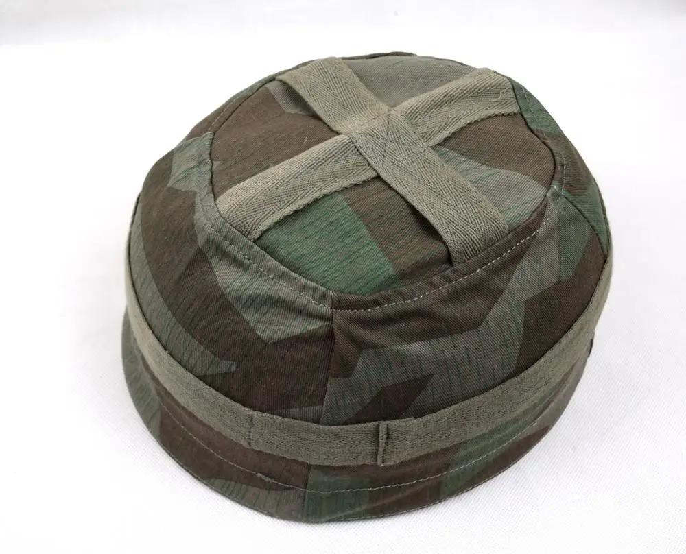 WWII German Fallschirmjager Paratrooper M38 Helmet Cover Splinter Camo Color