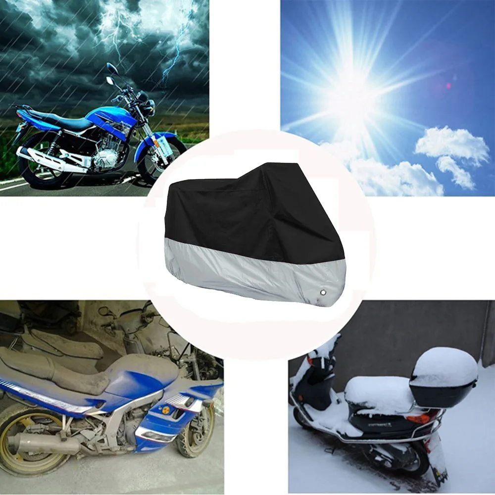 

All Size Waterproof Motorcycle Bike Cover Outdoor Anti Dust Rust Rain Snow UV Motorbike Protector for Beach motos scooters Cover