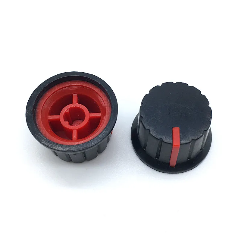 5pcs Black Plastic Switch Caps 24x15mm Potentiometer knobs Encoder Switch Plum Shaft D Axis Shaft