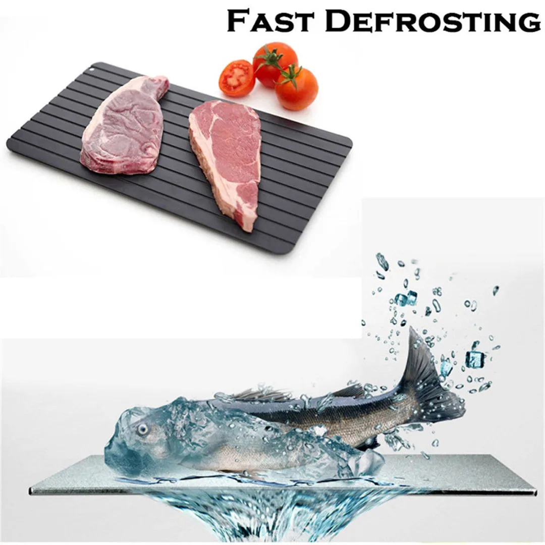 JX-LCLYL 1PC Fast & Easy Defrosting Meat Tray Rapid Thawing Tray For Frozen Food