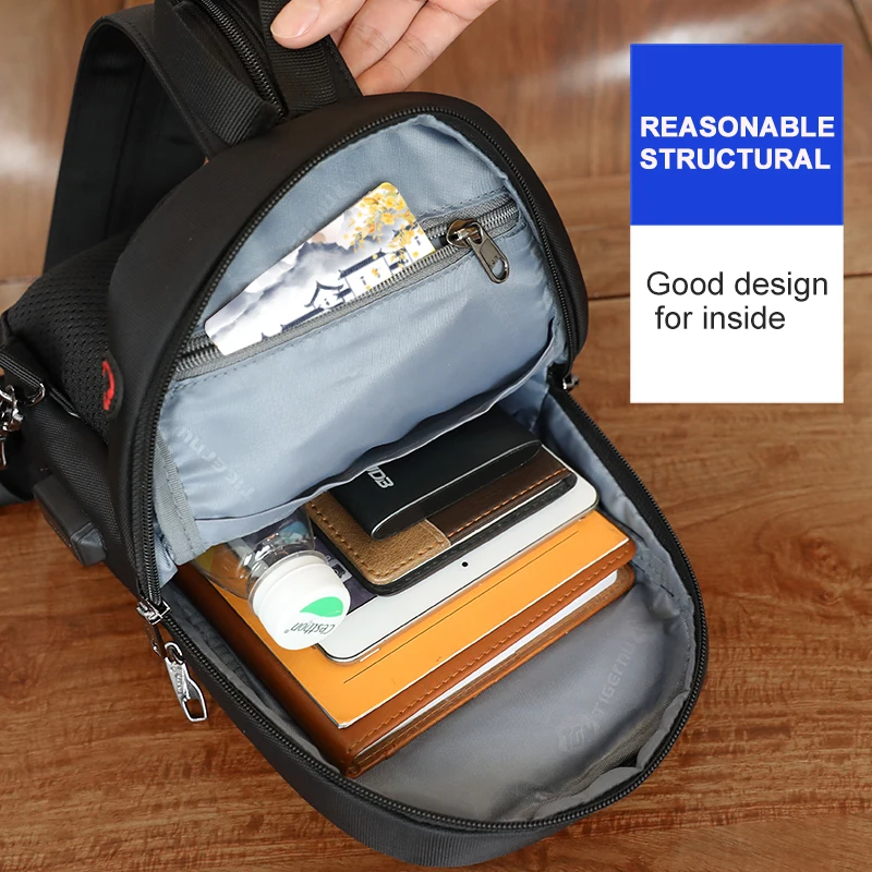 Lifetime Warranty High Quality Men Crossbody USB Charging 9.7\