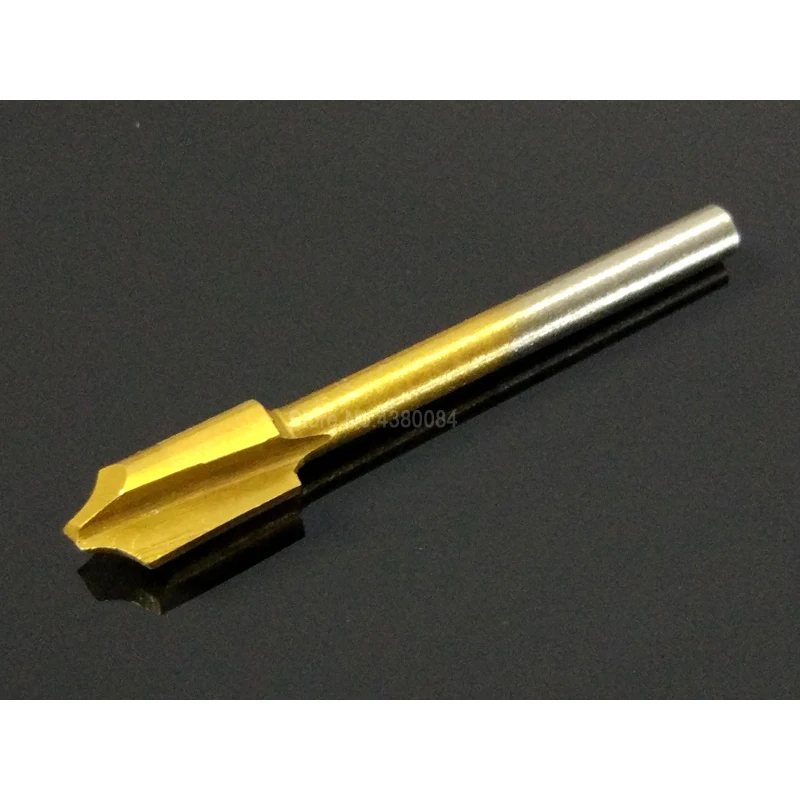 10 pçs conjunto caixa-embalado ferramentas de corte de madeira hss titânio escultura entalho fresa 1/8 "haste circular para dremel ferramenta
