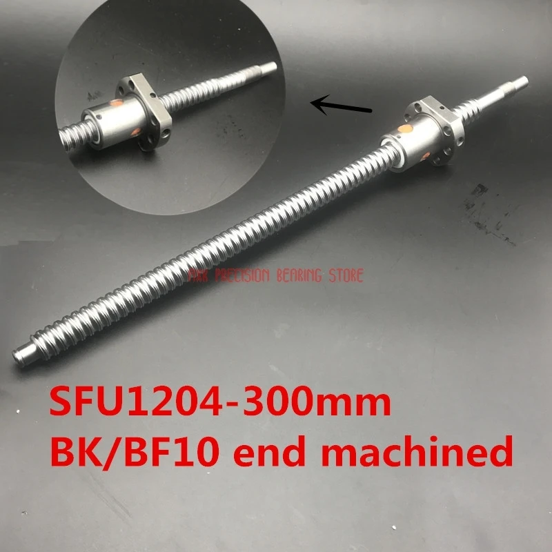 

2023 Real Linear Rail New Sfu1204 300mm Rolled Ball Screw C7 With 1204 Flange Single Nut For Bk/bf10 End Machined Cnc Parts