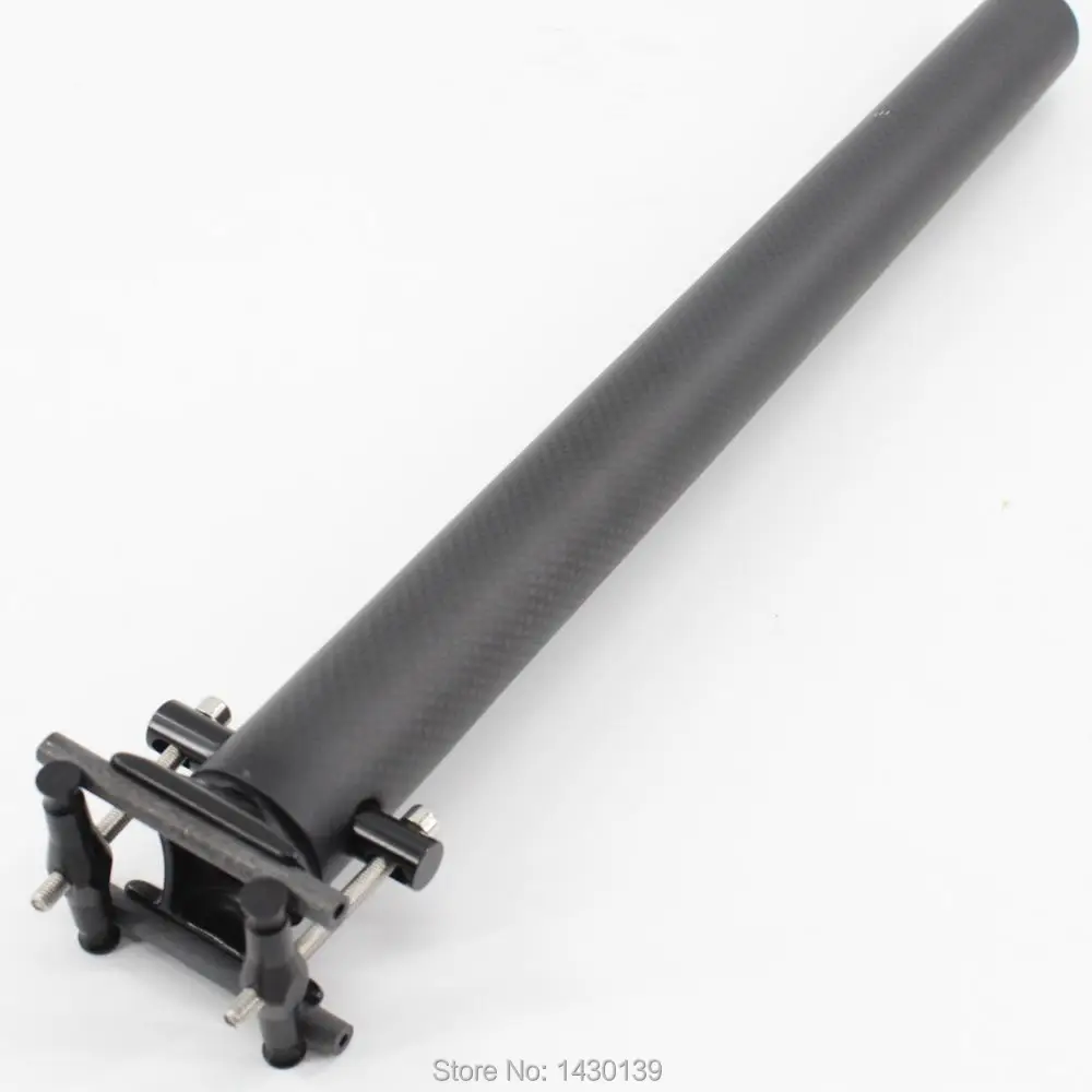 Brand New Folding bike matte 3K full carbon fibre bicycle carbon seatpost bike parts 27.2/30.8/31.6/33.9/34.9*400mm