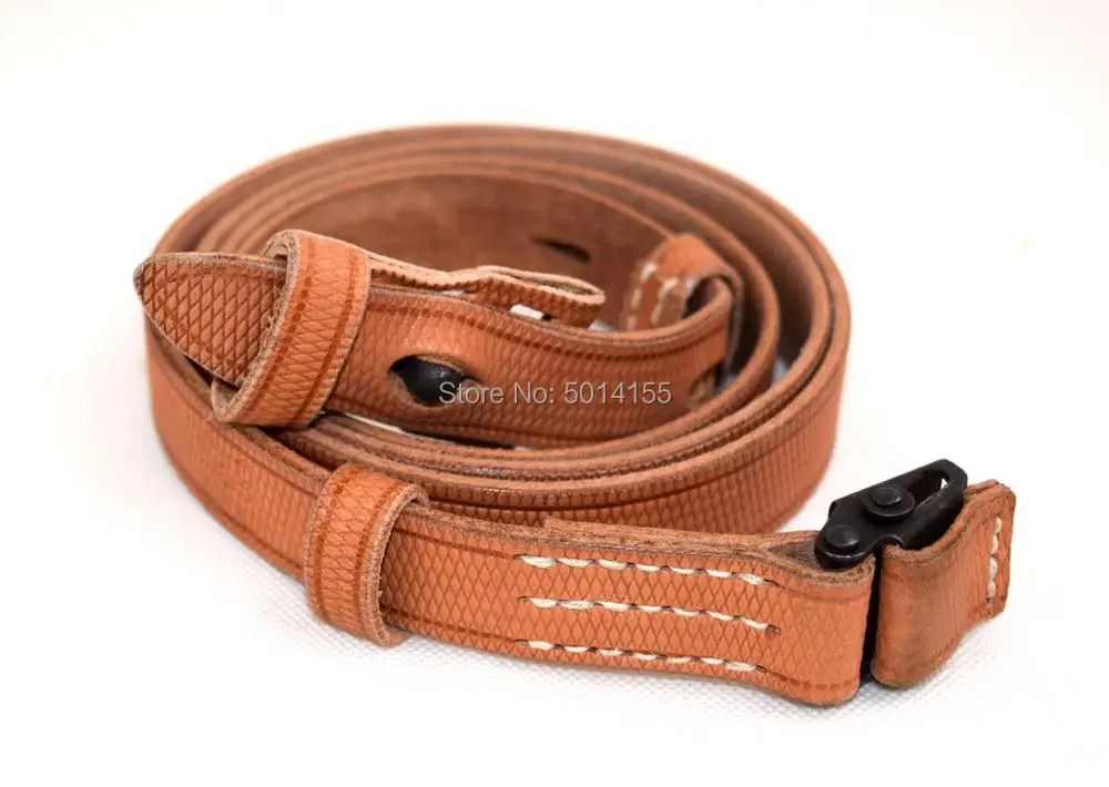 

Replica WWII German Heer Waffen Mauser K98 98K Leather Rifle Sling Brown