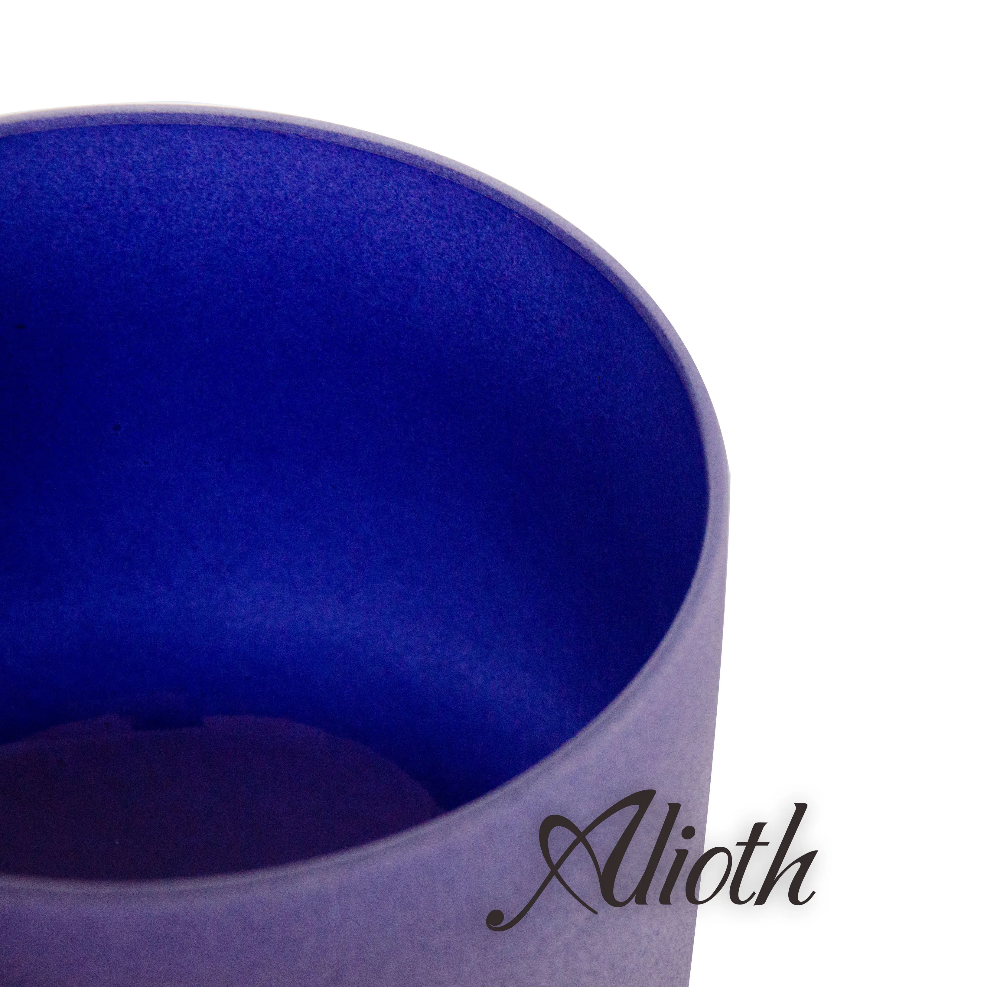 9 Inch Indigo Color A Note Crystal Singing Bowl for Third Eye Chakra Balancing/Yoga/Meditation/Sound Therapy