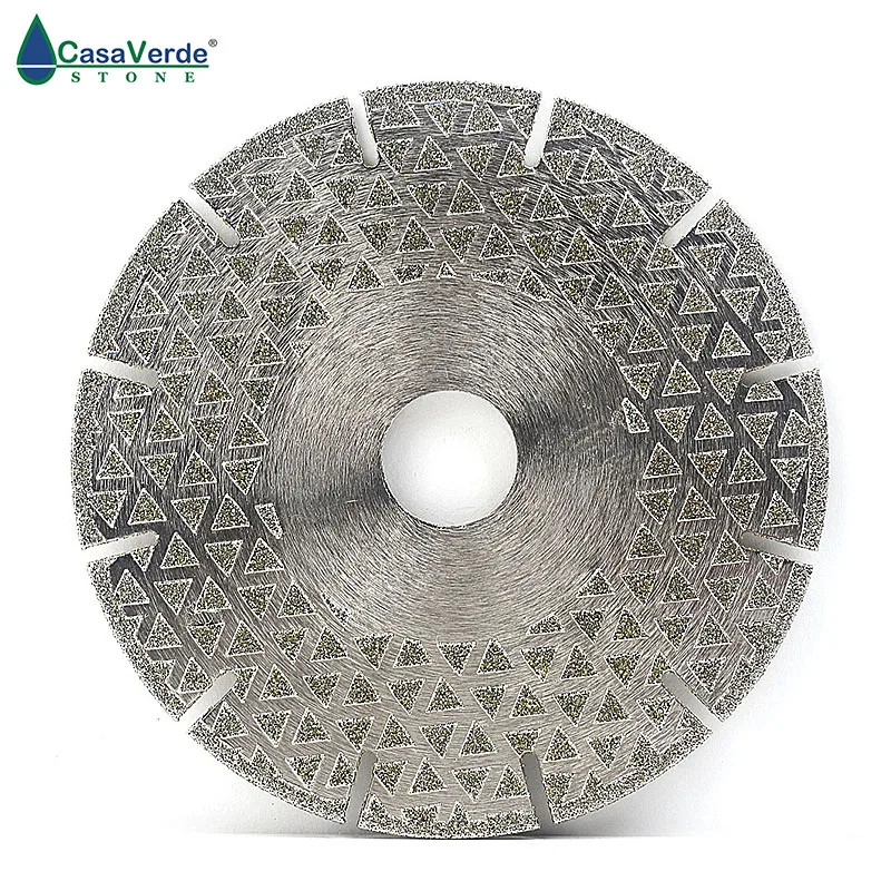 DC-ESB03 phân đoạn loại arbor 22.23 mét kim cương khô/ướt cắt 125 mét mạ điện lưỡi cắt để cắt đá cẩm thạch