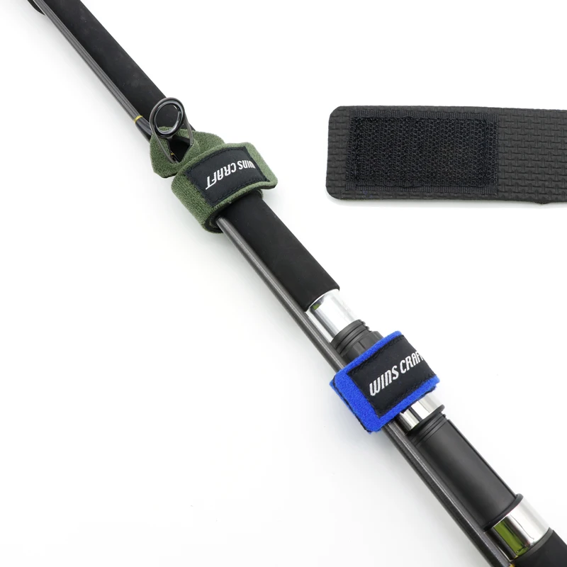 Amarre Lanyard para caña de pescar – Cordón reutilizable negro y azul - imagen 4