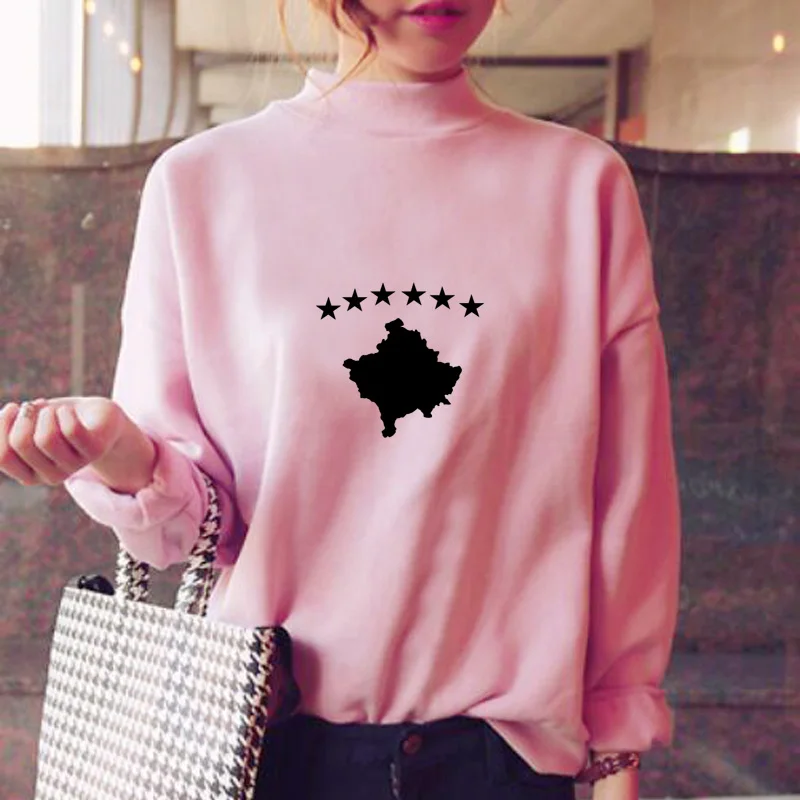 

kosovo hoodies women oversized sweatshirt ulzzang kawaii sweatshirt harajuku fashion streetwear female pink hood