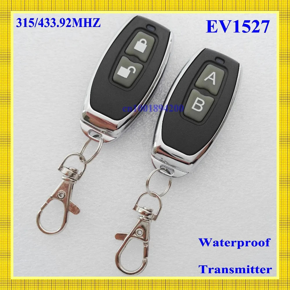 RF Remote Control Transmitter 2 Button Lock Unlock Metal remote High-end upscale High Grade Wireless Remote Transmitter 315/433