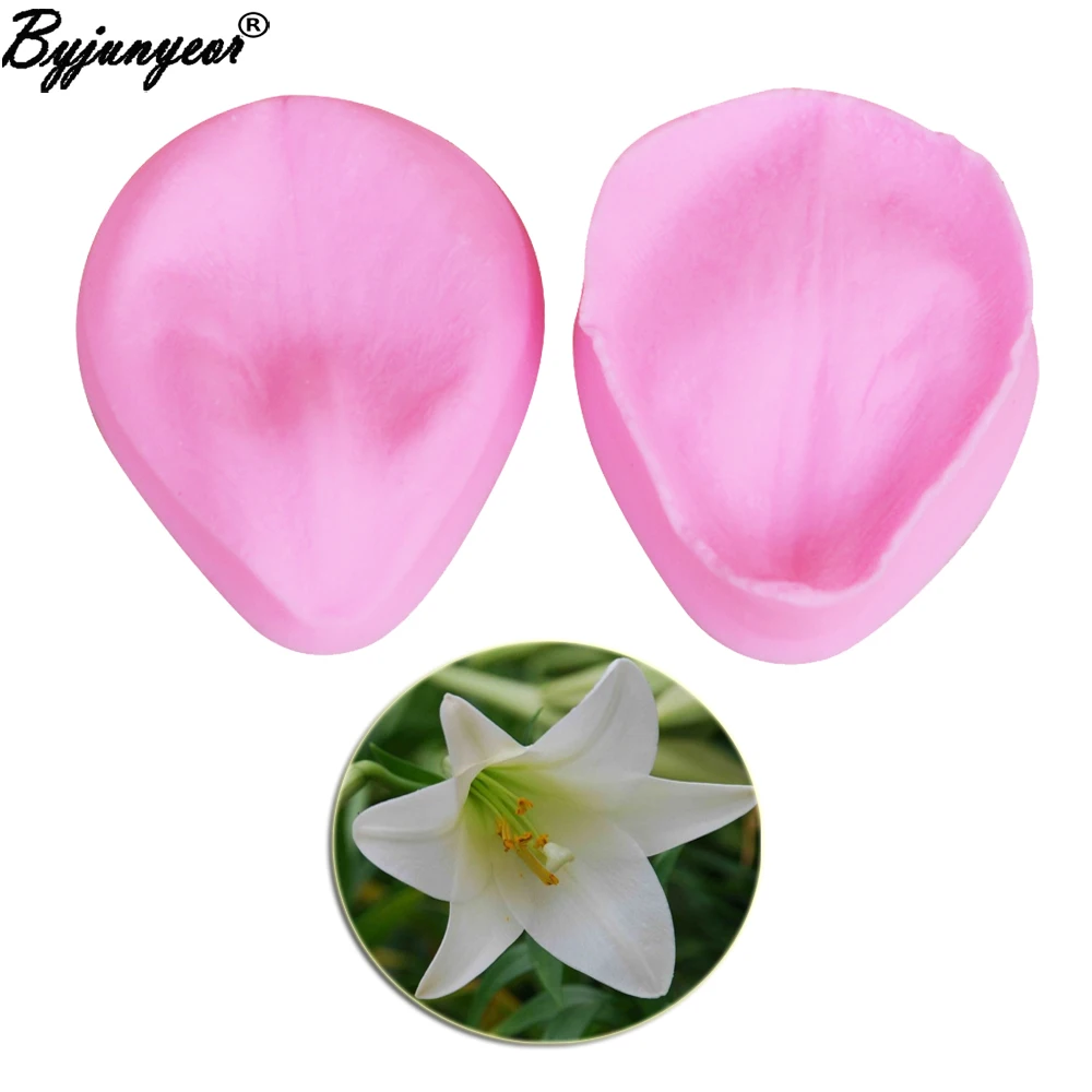 Lily Petal Silicone Molds Baking Frost Form For Chocolate Ice Bakeware Cake Decorating Tools Professional Accessory