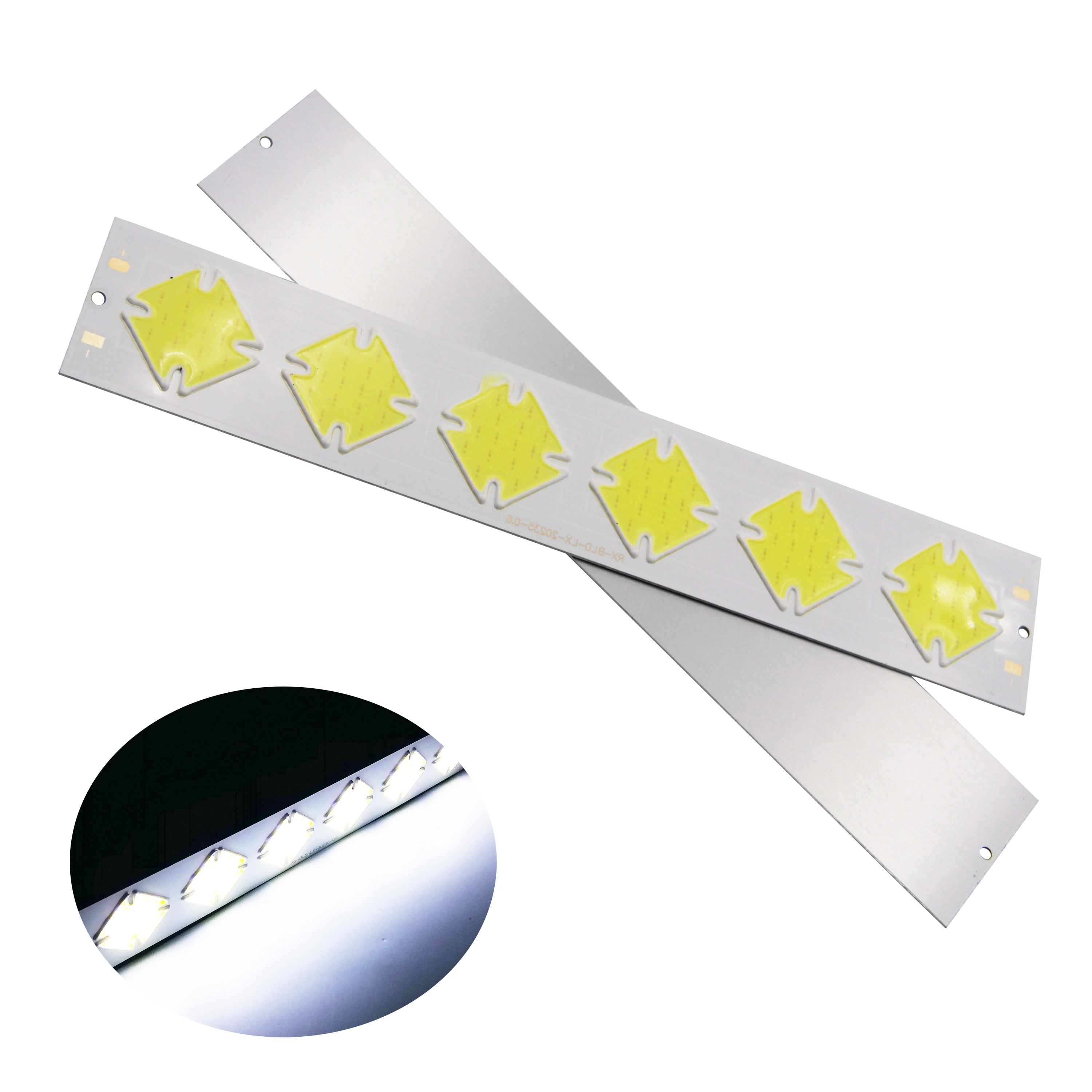 

New linear led cob bar strip manufacturer 6w 12V DC lamp light 202mm 35mm cold white cob for auto bulb cob led strip chip