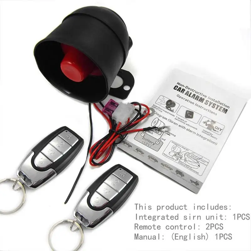 M810-8115 Car Alarm Device - Vibration Alarm Device Free Trimming Installation For 12V Car Motorcycle Truck