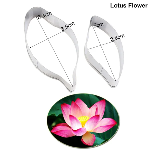 Lotus Petal Flower Veiners Silicone Molds Fondant Sugarcraft Gumpaste Resin Clay Water Paper Cake Decorating Tools CS274