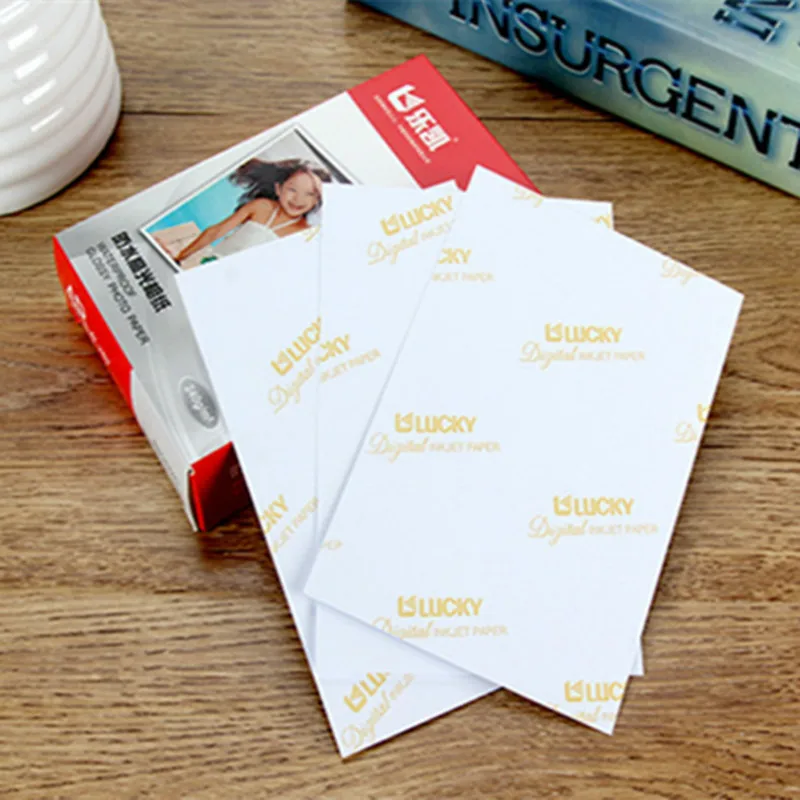 100 Sheets 240g 5/6/7 Inch A5 High Glossy Photo For Inkjet Printer studio Photographer imaging printing Paper Free shipping