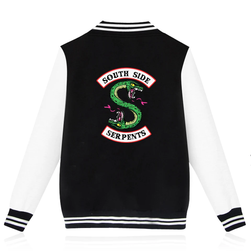 Riverdale Hoodie SouthSide Baseball Jacket Men Women Men\'s Hip Hop Snake South Side SERPENTS Hoodies Sweatshirt Coat Hoodies