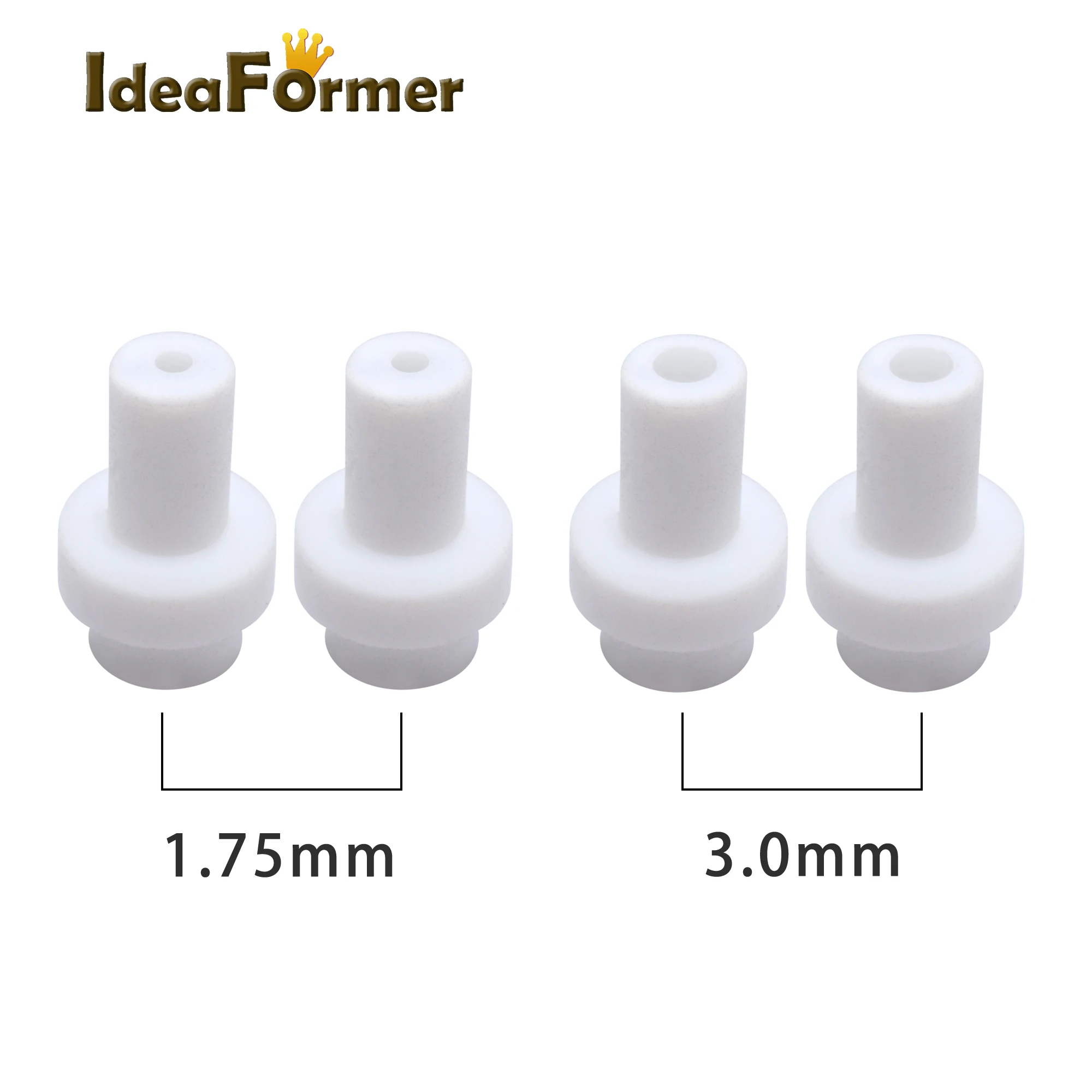 2/4Pcs Ultimaker 2 UM2 Hot End Isolator Coupler PTFE Connector Inner Sleeve For 1.75mm 3.0mm Filament.