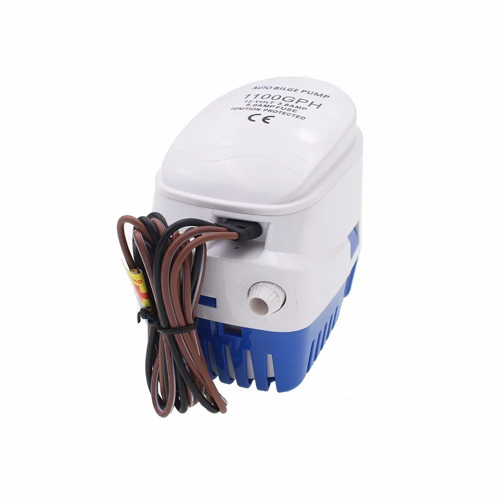 (FREE SHIPPING)750gph 1100gph Automatic Boat Bilge Pump 12v 24v Auto Dc Submersible Electric Water Pump Small 12 V Volt