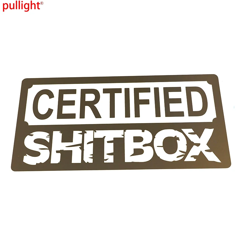 Funny Certified Shitbox Car Sticker 4x4 Hoon Vinyl Decals Bumper Novelty JDM Drift Laptop Car accessories