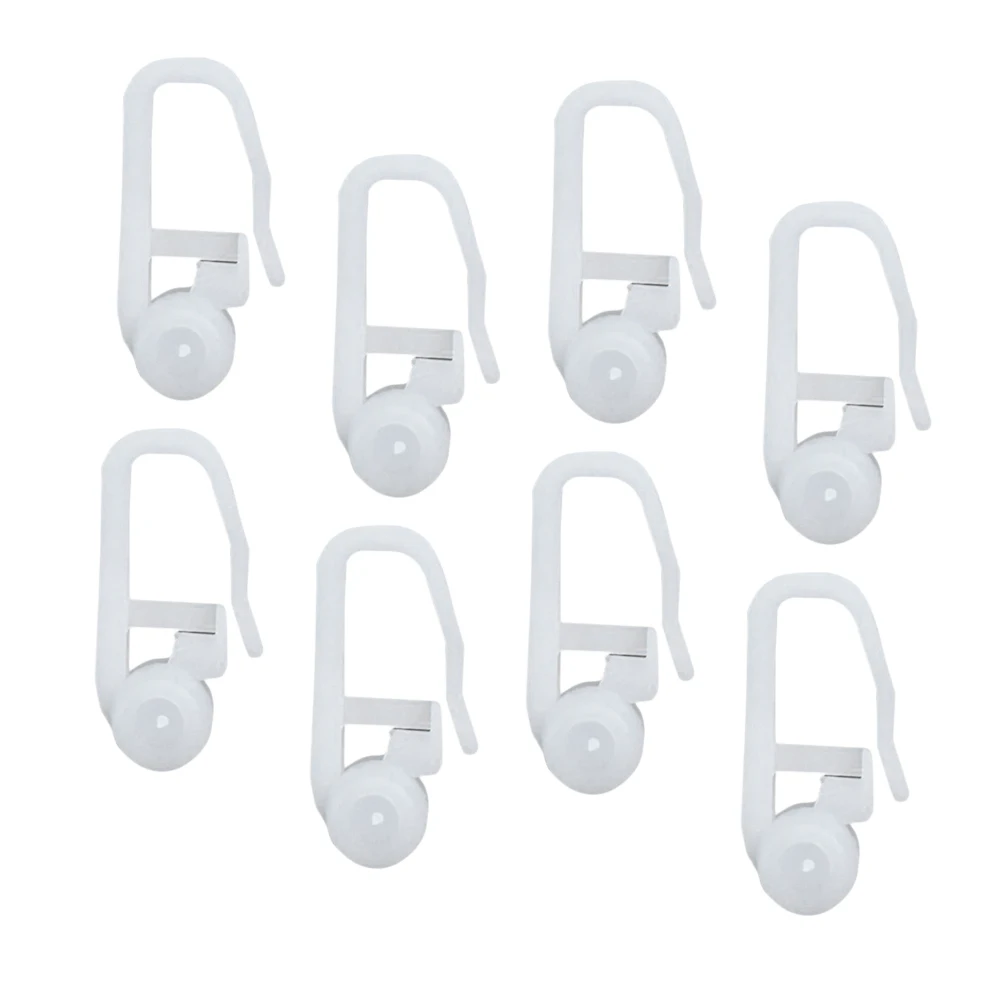 100PCS Bed Curtain Hooks Special Portable Simple Household Universal Blind Sliding Hooks Hanging Rings with Ball Track