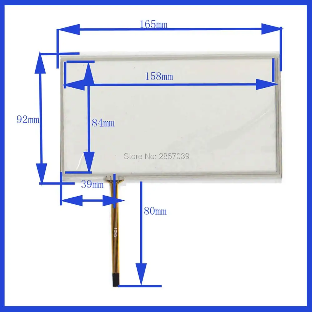 shangjei NEW FOR JVC-KW-AVX900  compatible 7inch  4lines resistance touch screen panel  TouchSensor FreeShipping