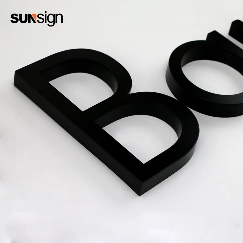 Aangepaste Hoge Kwaliteit 3d Doosletters Wandmontage Storefront