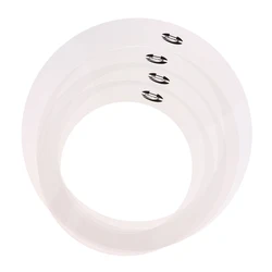 Perfeclan 4 Pack Drum Muffler Dampening Rings Tone Control 10'' 12'' 14'' 16'' for Drum Set Accessories