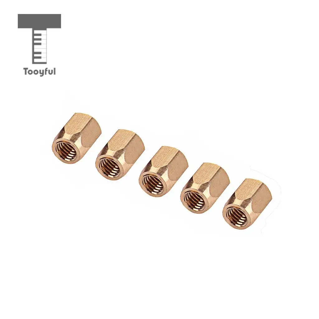 5pcs Brass Guitar Truss Rod Nut for Electric Guitar Bass Parts Accessories