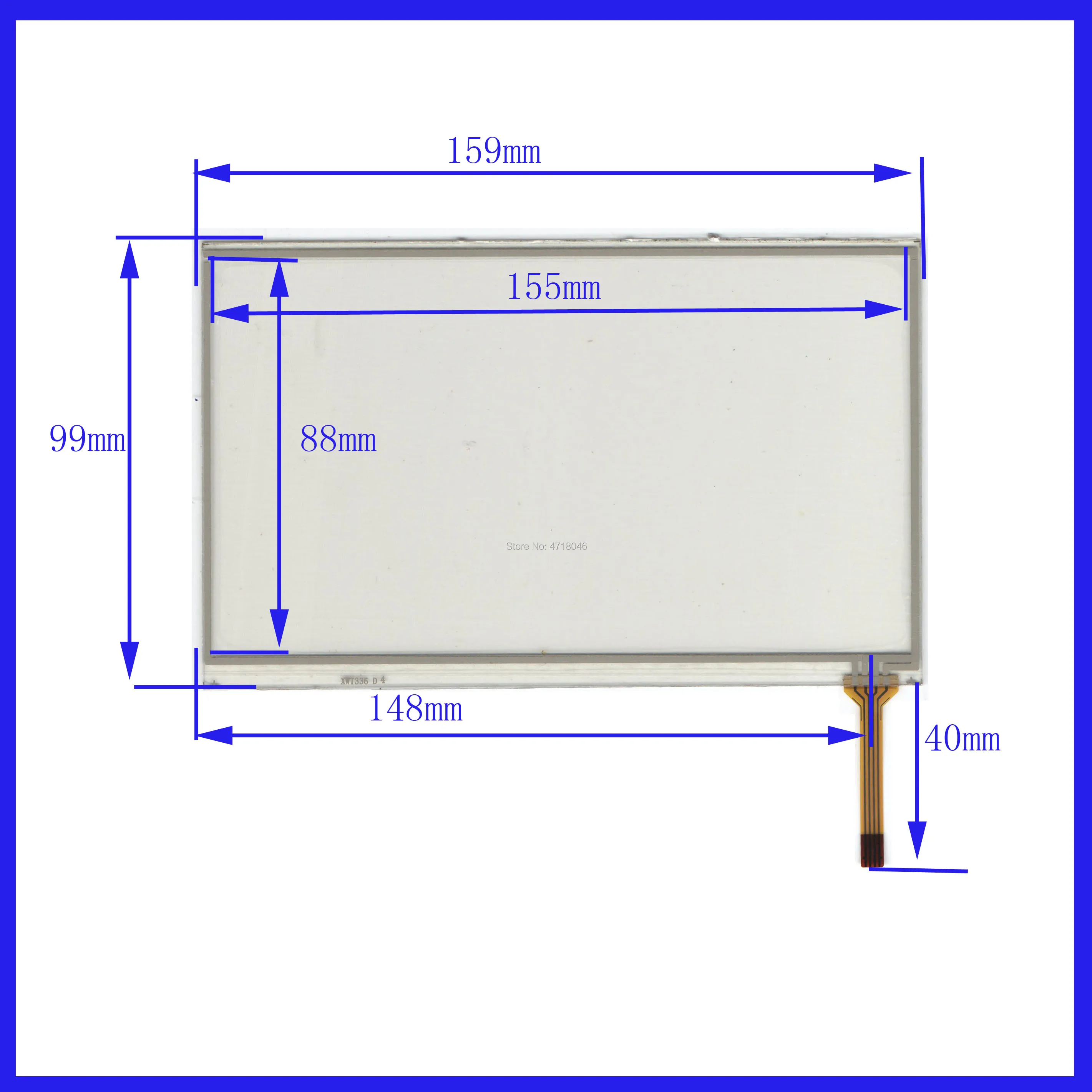 

ZhiYuSun wholesale 5pcs/lot 159*99mm 7inch 4lines resistance screen for car DVD redio this is compatible