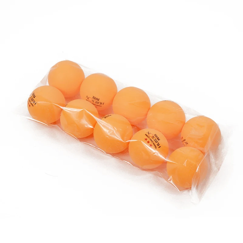 HUIESON 10pcs/Bag 3 Star New Material Table Tennis Ball D40+mm 2.8g ABS Plastic Ping Pong Balls Table Tennis Training Ball