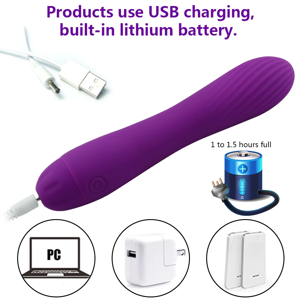 Silicone Dildo Vibrator USB Rechargeable Sex Toys for Women Thread G-spot Massager Stimulate inner wall of the Vagina Adult Sexo