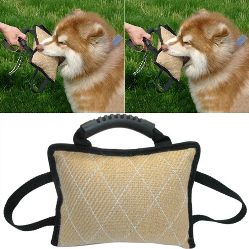 JX-LCLYL Durable Pet Bite Pillow Jute Dog Training Bite Tugs Dog Bite Arm Sleeve