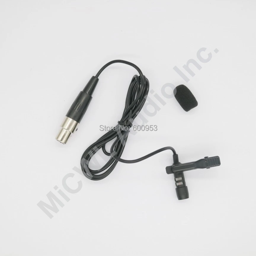 Professional Mini 4Pin XLR TA4F Lavalier Lapel Cardioid Condenser Microphone for Shure Wireless Mic Transmitter 1.2m Cable