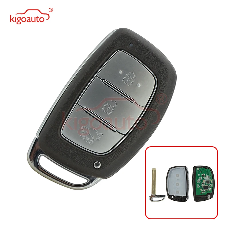 

Kigoauto 3 Button 434Mhz ID46 Chip Smart Remote Key For Hyundai Verna Key