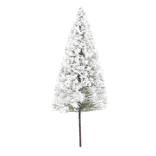 10pcs 10cm Scenery Landscape Model White Cedar Trees Winter White Snow Model Railroad Layout Scenery Landscape Street Trees