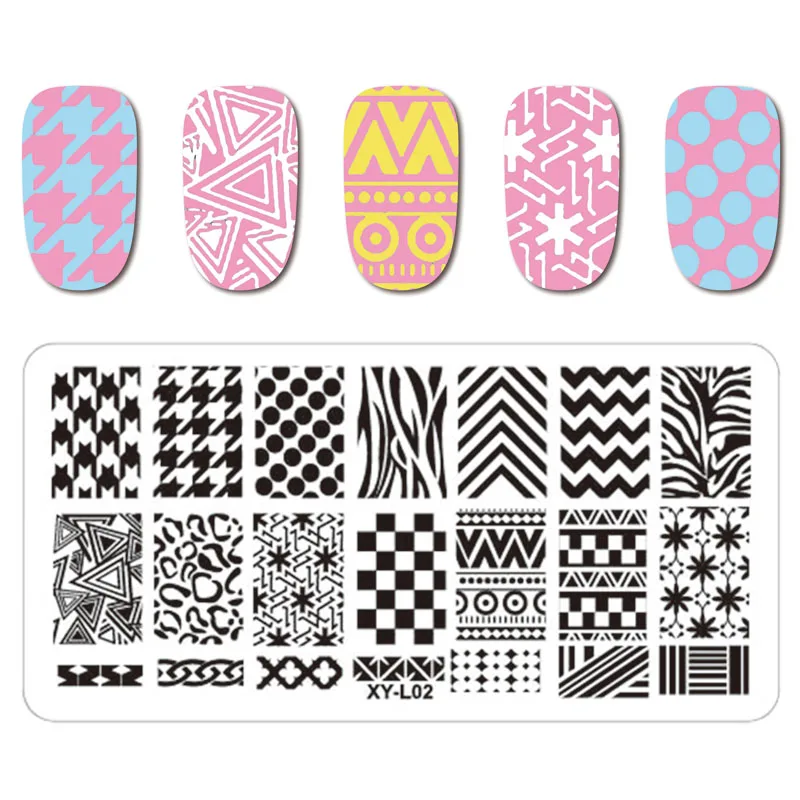 Kimcci 12pcs/Lot Plant Animal Lace Nail Art Stamping Plates Manicure DIY Kit Image Nail Templates Stencils Beauty Christmas