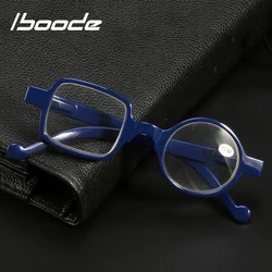 Iboode 2024 nuovi occhiali da lettura Unisex montatura irregolare resina occhiali da presbiopia donna uomo occhiali da lettura ipermetropia + 1.0 ~ 3.5