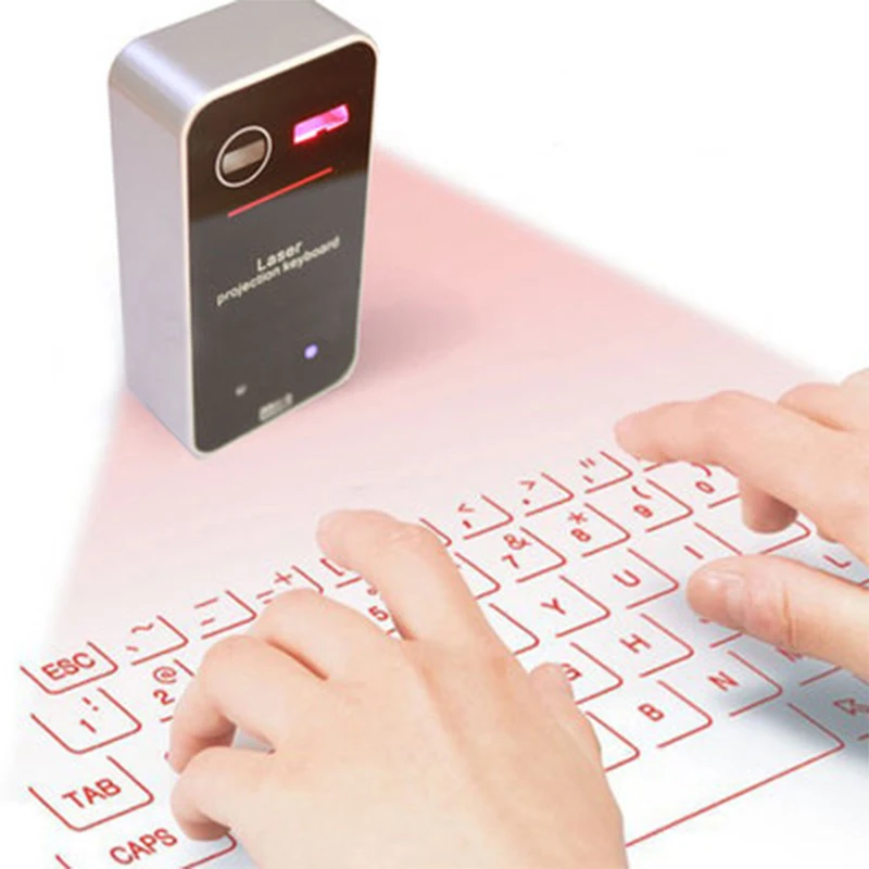 

Wireless Laser Projection Bluetooth Virtual Keyboard for Iphone, Ipad, Smartphone and Tablets,Full size Keyboard