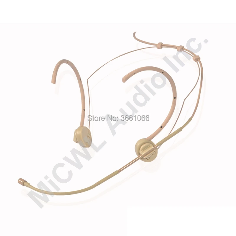 البشرة طوي المزدوج هوك رئيس ميكروفون سماعة الرأس ل SennHeiser G1 G2 G3 اللاسلكية 3.5 مللي متر قفل ستيريو Shure ULX SLX AKG