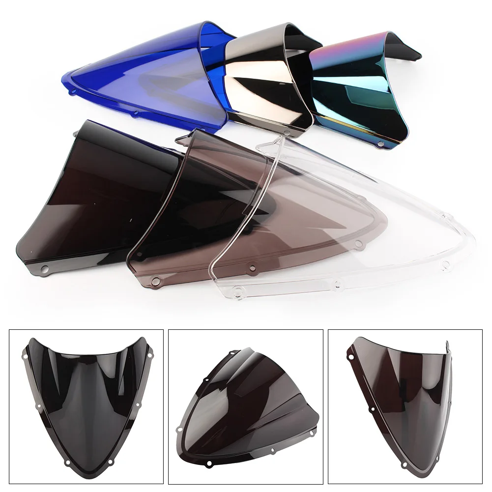 Motorcycle Windscreen Double Bubble ABS Windshield For Suzuki GSXR600 GSXR750 GSXR 600 750 K8 K10 2008 2009 2010