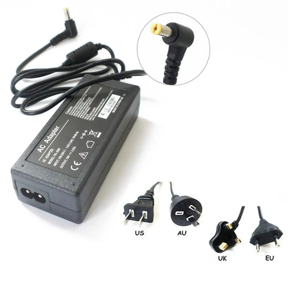 65w Laptop Power Supply Charger AC Adapter For Acer Aspire 3050 3100 3500 4738Z 5534 5741-5763 5720 5050 5741z 7730z 19V 3.42A