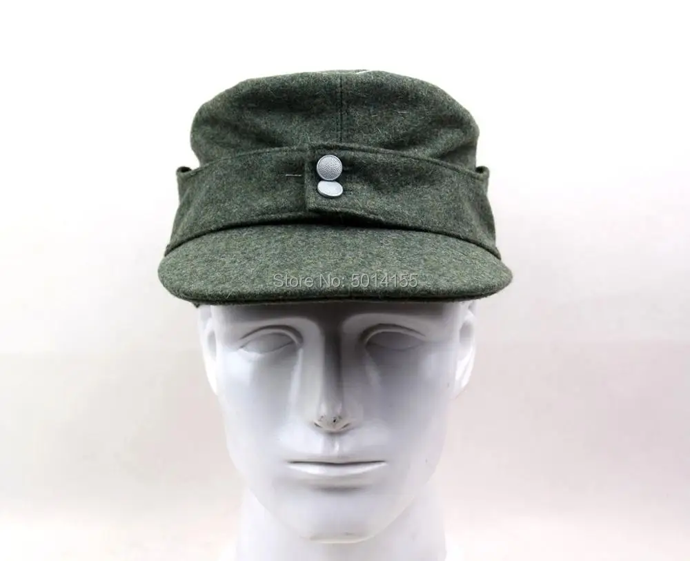 Collectable German Officer M43 WH EM field  Panzer Wool Cap Hat Green