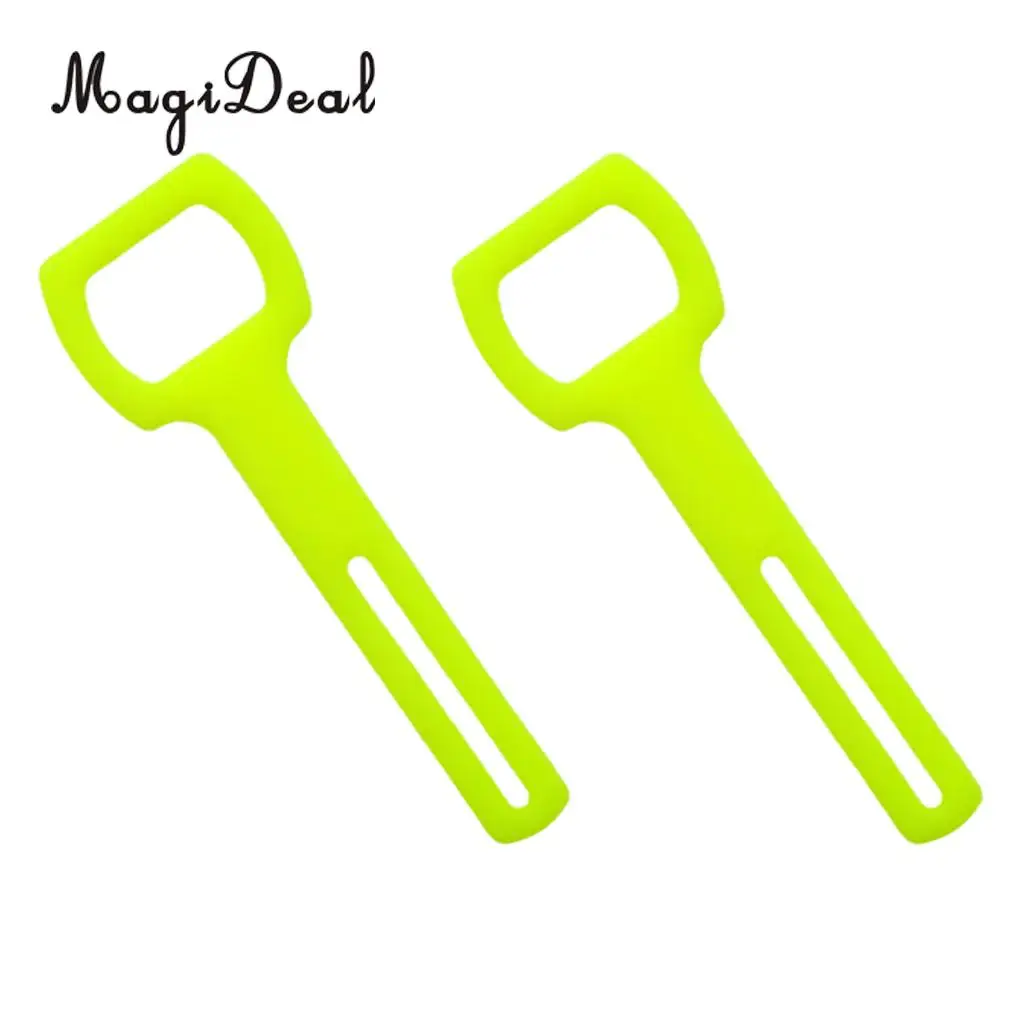 MagiDeal 2 Pieces Scuba Diving Silicone Rubber Regulator Octopus Holder Straps for Snorkeling Technical Diving Freediving Access