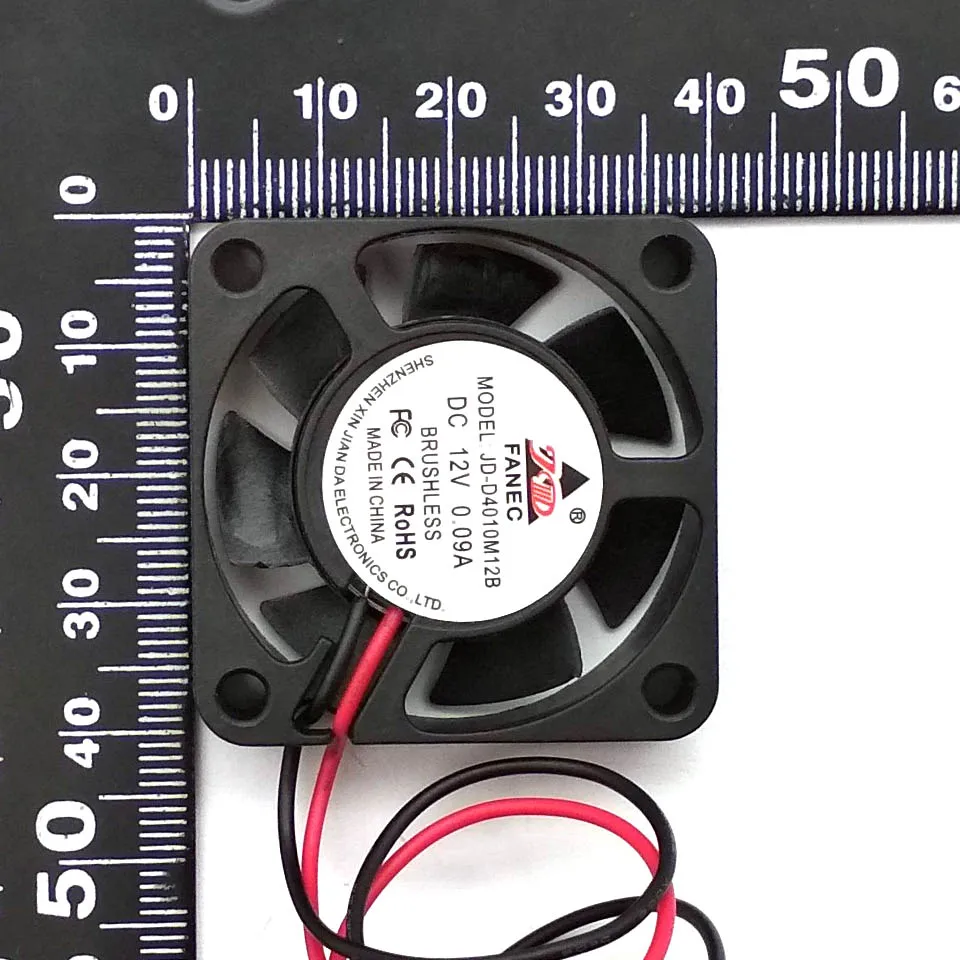 1Pcs Small Fan 4010S Cooling Fan Cooler Radiator 40x40x10 mm DC 12V Total Length 30cm&100cm 3D Printer Parts Reprap J-head